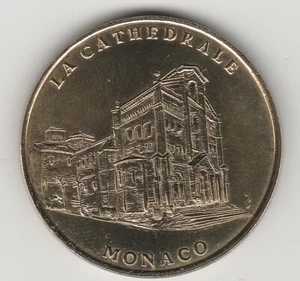 A 2000 TOKEN MEDAILLE SOUVENIR MDP -- MONACO N°1 LA CATHEDRALE - Picture 1 of 2