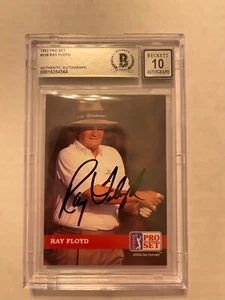 RAY FLOYD AUTO BECKETT AUTHENTICATED 1992 PRO SET AUTO GRADE 10 - Picture 1 of 2