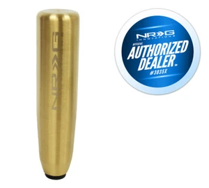 NRG 5" Shaft Style Weighted Gold Shift Knob - 12x1.5mm for Audi - Picture 1 of 4