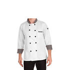 Traditional Simple Black Buttons White Color Chef Coat Size Medium 38" For Men