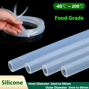 Lebensmittelqualität Silikonschlauch Transparent Wasserschlauch Flexrohr Φ 2mm bis 50mm - Bild 1 von 8