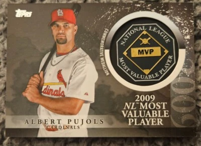2023 Topps Update Albert Pujols MVP Medallion #MVP-AJ 2009 MVP Cardinals - Image 1 of 2