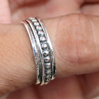 Solidny 925 Srebro szterlingowe Pierścionek Pierścień spinner Pierścień do medytacji wb9894