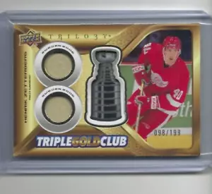 2023-24 UD Trilogy HENRIK ZETTERBERG Triple Gold Club SP098/199 TGC-10 Detroit - Imagen 1 de 1