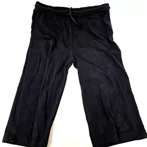 Women's XL Lock and Love Capri Loose Yoga Pants Wide Leg Lounge Sweatpants w/ - Picture 1 of 6