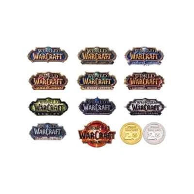 World of Warcraft 20th Anniversary Edition логотип магнитный значок комплект (без рамки) - Изображение 1 из 4
