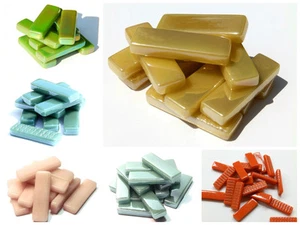 Rectangular Glass Mosaic Tiles - Various Colours & Finishes 12mm x 38mm x 6mm - Picture 1 of 46