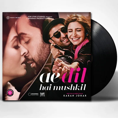 Ae Dil Hai Mushkil - New Bollywood LP Vinyl Record ( TRIPLE FOLD COVER ) - Image 1 of 4