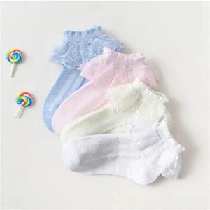 Breathable Baby Boy Girl Socks Short Ankle White Cream Soft Touch Sock FW - Picture 1 of 16