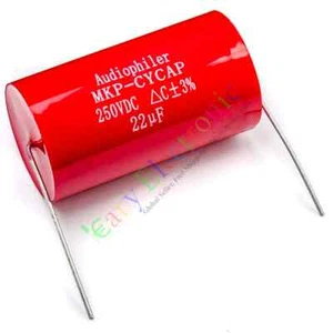 2pc MKP 250V 22uf long copper leads Axial Electrolytic Capacitor audio amp part - Picture 1 of 2