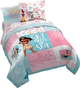 Disney Moana Patchwork Kids Bed Set-AB0CHWL29XN5, AB0CHWJZDCD5, AB0CHWJDS9N5 - Picture 1 of 8