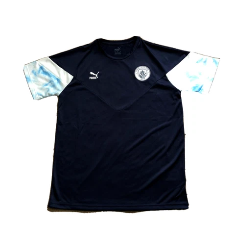 Puma Manchester City FC 21/22 Iconic Training Shirt Mens M Peacoat 76520005 Cover