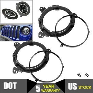 For 2018-2022 Jeep Wrangler JL JT Gladiator 9" LED Headlight Bracket Mounting - Picture 1 of 12