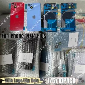 Für iPhone 14/iPhone 14 Plus Rückseite Glas Ersatz Big Cam Loch Rückseite Abdeckung Lot - Bild 1 von 9