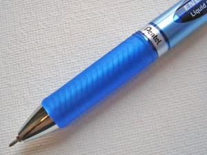 3 X PENTEL ENERGEL RTX 0.5mm Needle Tip Roller Retractable Gel Pen BLN75, BLUE - Picture 1 of 2