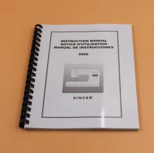 Singer 9960 Instruction Manual 108 Pages with clear Protective Covers - Picture 1 of 6