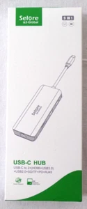 Adaptateur USB-C Selore & S-Global 9 en 1 - Afbeelding 1 van 2