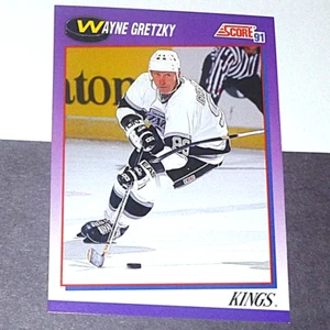 1991-92 Wayne Gretzky Hockey Purple Card Score #100 Los Angeles Kings - Bild 1 von 2