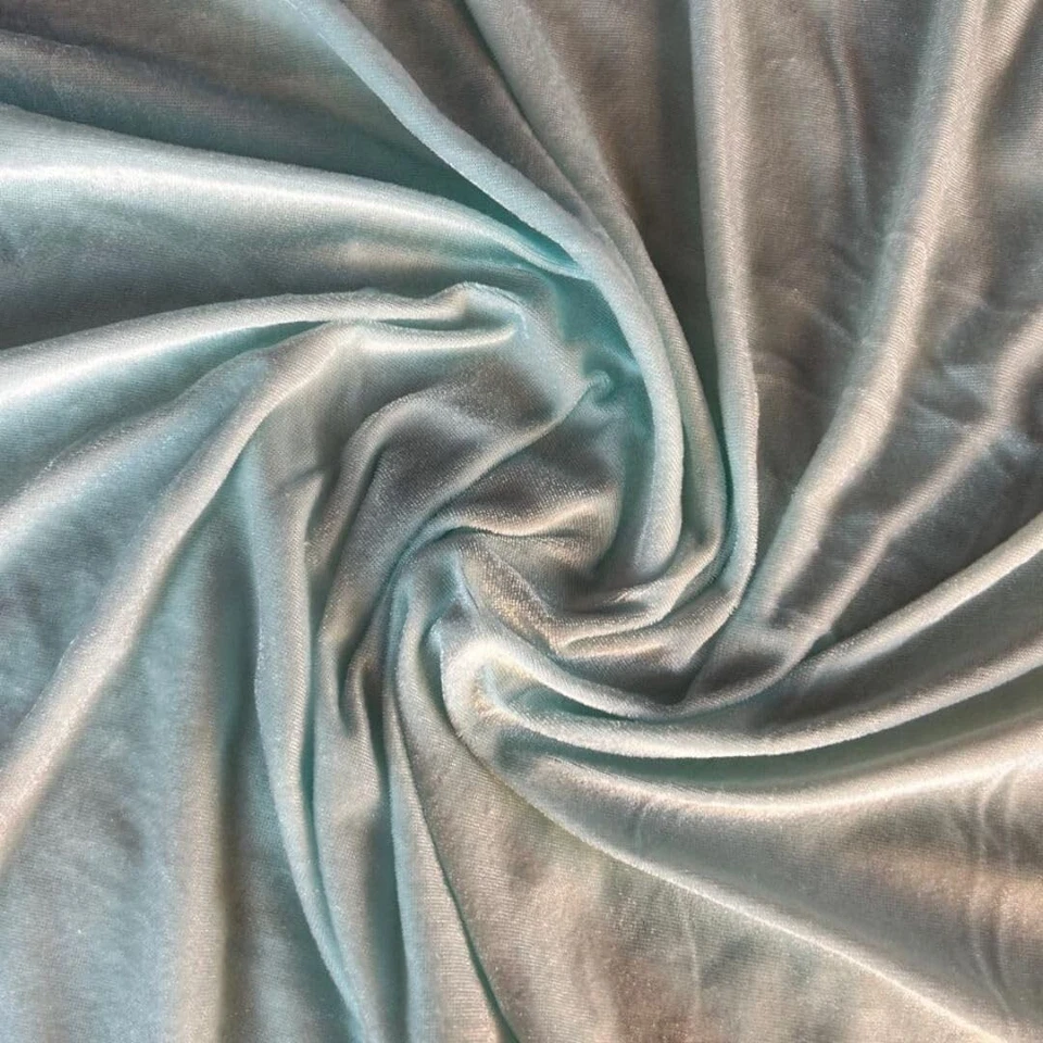 Velvet Dressmaking Tunic Top Solid Crafted Material Sewing 4Y Fabric 58" Kameez - Image 1 of 1