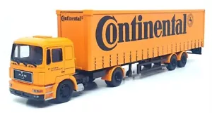 Corgi 1/50 Scale 75802 - MAN Curtainside Truck (Continental) Orange - Picture 1 of 6