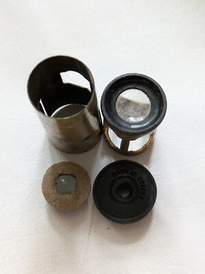 1890 Microscope À Main En Laiton Antique Télescope De Champ Loupe France Rare - Photo 1/4