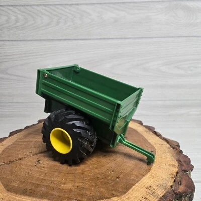 Tomy EX2 5AZ John Deere Tractor Cart Trailer Plastic w/ Monster Rubber Tires - Image 1 of 4
