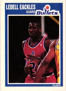1989-90 Fleer Set Break #158 Ledell Eackles Near Mint-Free Shipping