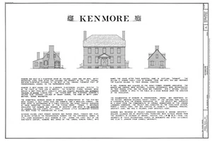 Kenmore Plantation, traditional colonial house, 4+ bedrooms, printed home plans - Picture 1 of 24