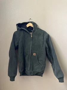 Carhartt Sandstone Jacket Quilt Lined Youth XL (14/16) YYJ130 MOS Moss Green - Picture 1 of 11