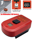 Fast Charger Adapter for Milwaukee 18V Li-Ion Battery w/ Type C USB Power Source