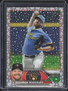 2023 Topps Holiday #H187 Brandon Woodruff Metallic - Picture 1 of 2