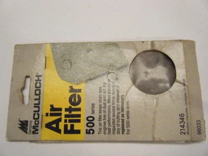 NUOVO FILTRO ARIA MCCULLOCH SERIE 500 PN 214346 - Foto 1 di 1