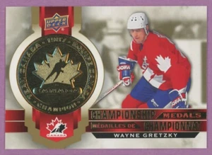 2021 21-22 UD TIM HORTONS EQUIPO CANADÁ CAMPEONATO MEDALLAS WAYNE GRETZKY #M-15 - Imagen 1 de 1