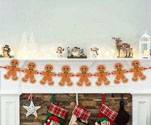 Gingerbread Man Christmas Bunting,Christmas Garland,Christmas Decoration