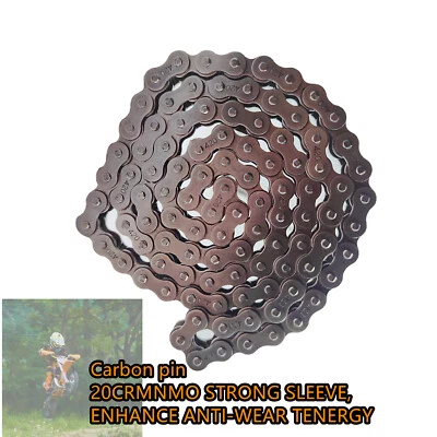 2002 -2006 PARA YAMAHA PW80 DIRT BIKE #420 CORRENTE 90 ELOS COM 2 ELOS MESTRES - Imagem 1 de 4