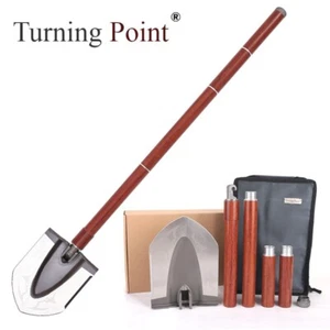 Turning Point, Tactical Shovel, Wood Grain Handle, High-Strength Aluminum Alloy - Picture 1 of 6