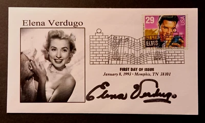 Elena Verdugo d2017 signed First Day Cover (FDC) Envelope - Image 1 of 2