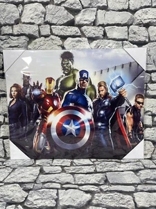 Avengers Canvas Picture Marvel Comics Film Thor Iron Man Captain America Hulk - Picture 1 of 3