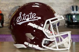 Mississippi State Bulldogs - Casco auténtico Riddell Speed - Guión - Imagen 1 de 5