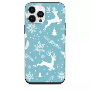 Hermosa funda de teléfono con diseño de ciervos y copos de nieve para iPhone 7 8 X XS XR SE 11 12 1 - Imagen 1 de 31
