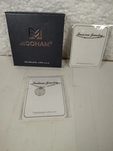 Collane Mooham fatte a mano con amore gioielli moda incise con lettera L - Foto 1 di 6