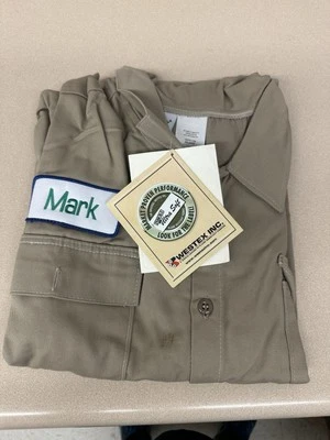 Stanco  Mens 6XL FR Flame Resistant Button Down Brige L/S Work Shirt - Image 1 of 4