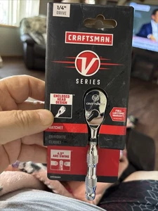 CRAFTSMAN CMMT86301V 1/4" Drive V Series Ratchet 4.5" Long Brand New - Picture 1 of 6