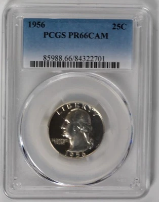 1956 Washington Quarter PCGS PR66 CAM Proof Silver - Image 1 of 4