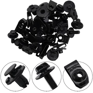 For Nissan Qashqai Clamps Bolts Plastic Clips 30pcs Clips Metal Brand New - Picture 1 of 12