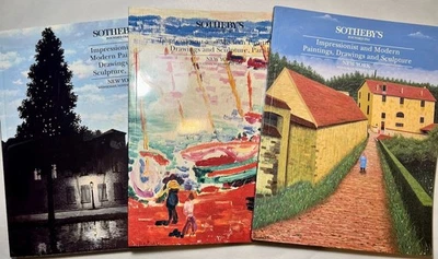 Sotheby’s Auction Catalogs x3 Impressionist Art Paintings 1992 Pissarro Matisse - Image 1 of 4