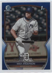 Bowman Draft 2023 cromo refractor azul/150 Max Anderson #BDC-144 - Imagen 1 de 3
