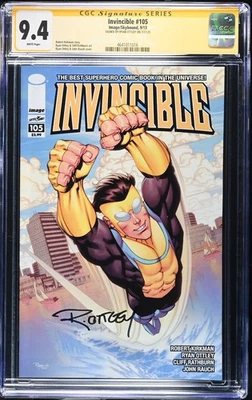 Invincible 105 CGC SS 9.4 SIGNED Ryan Ottley Image 2013 Robert Kirkman Amazon TV - Image 1 of 2