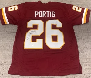 Clinton Portis Signed Auto Washington Custom Jersey DB18 - Picture 1 of 2