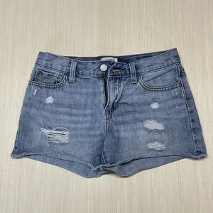 Old Navy Jugend Mädchen Denim abgeschnittener Stil abgenutzte Shorts Größe 12 - Bild 1 von 12